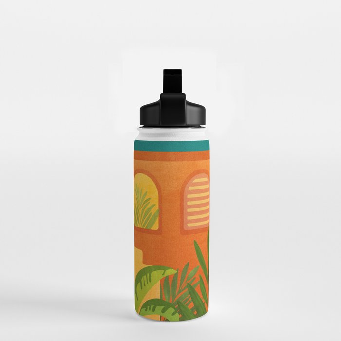 Moonlight Villa Colorful Landscape Water Bottle Gallery Image 2