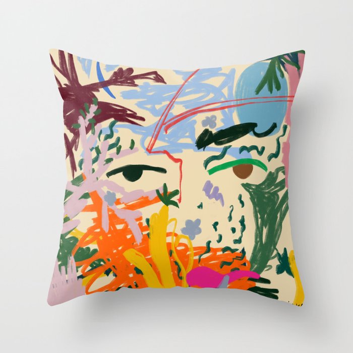IN YOUR EYES Throw Pillow Gallery Image 1