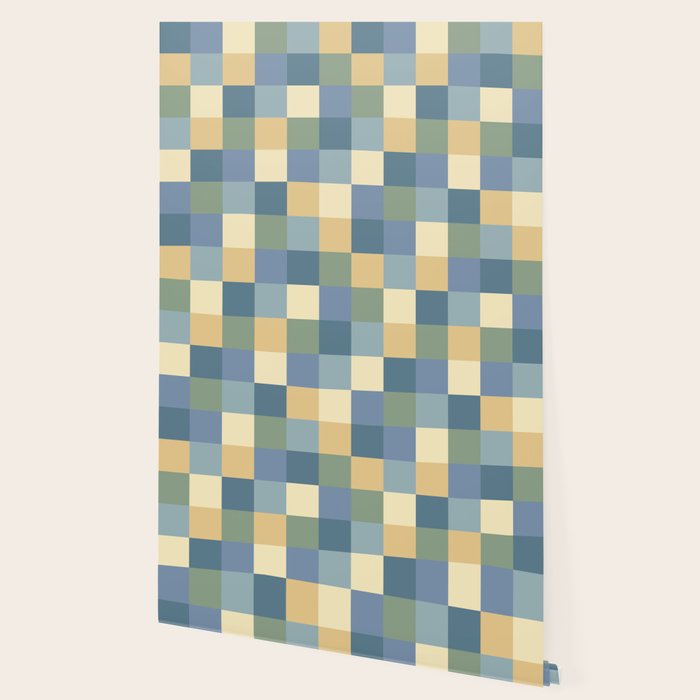 Bold Natural Checks Pattern - Small VIII Wallpaper Gallery Image 2