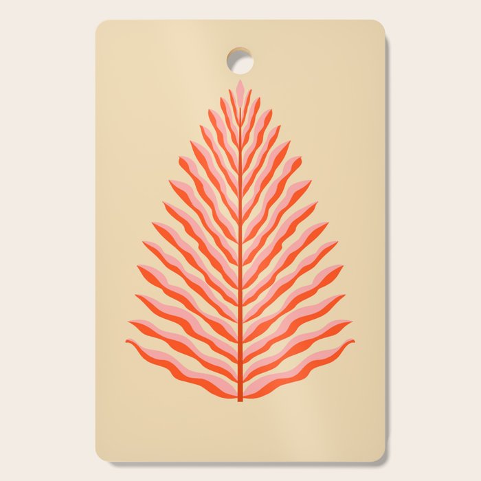 Pink and Red Organic Leaf Cutting Board Gallery Image 1