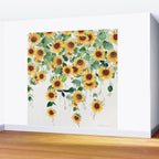 Sunflowers and Eucalyptus Garland  Wall Mural Gallery Image 2