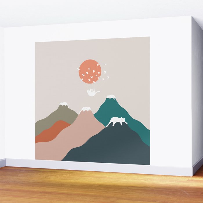 Cat Landscape 193 Wall Mural Gallery Image 2