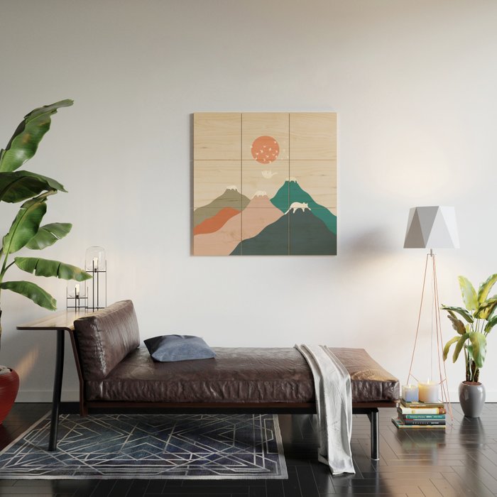 Cat Landscape 193 Wood Wall Art Gallery Image 2