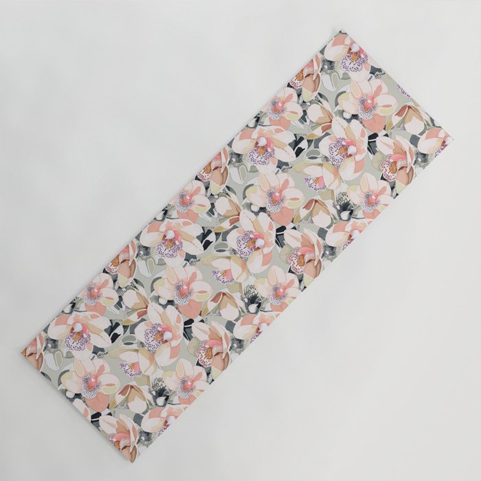 Tropical flowery leafy A Yoga Mat Gallery Image 1