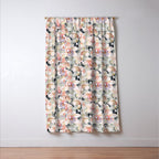 Tropical flowery leafy A Window Curtain Gallery Image 3