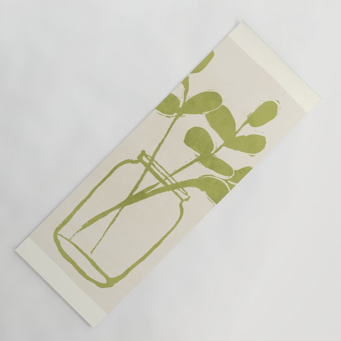 Minimal Abstract Art Plant 40 Yoga Mat Gallery Image 1