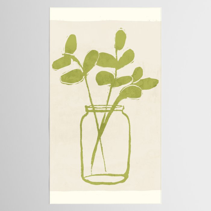 Minimal Abstract Art Plant 40 Tablecloth Gallery Image 2