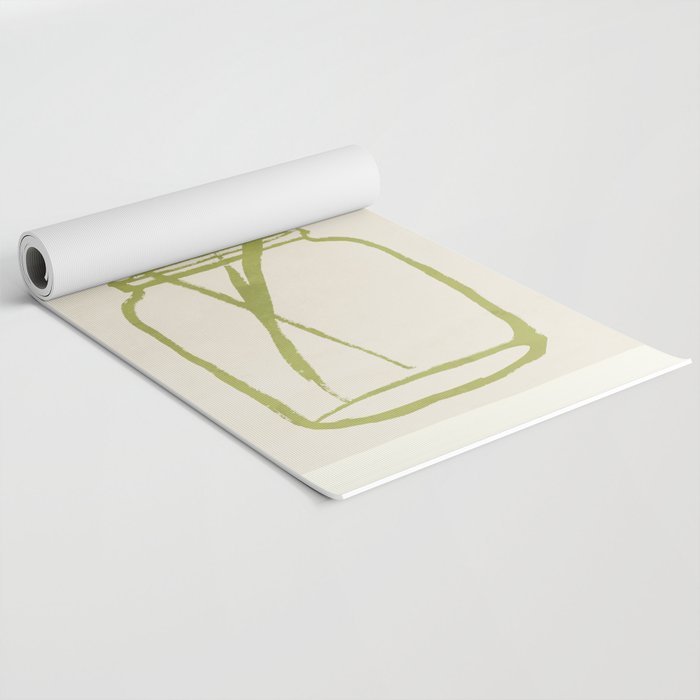 Minimal Abstract Art Plant 40 Yoga Mat Gallery Image 2