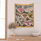 Mushrooms of Louisiana Wall Tapestry Gallery Image 2
