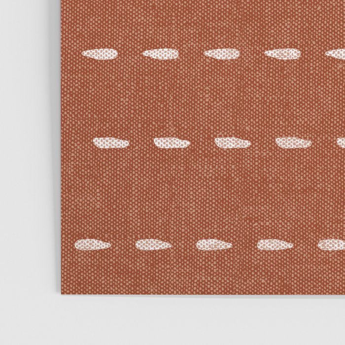 boho stitched stripes - ginger Poster Gallery Image 3