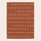 boho stitched stripes - ginger Poster Gallery Image 4