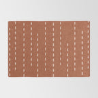 boho stitched stripes - ginger Rug Gallery Image 2