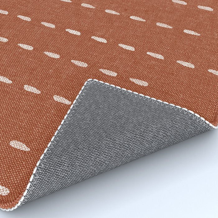 boho stitched stripes - ginger Rug Gallery Image 4