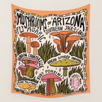 Mushrooms of Arizona Wall Tapestry Gallery Image 4