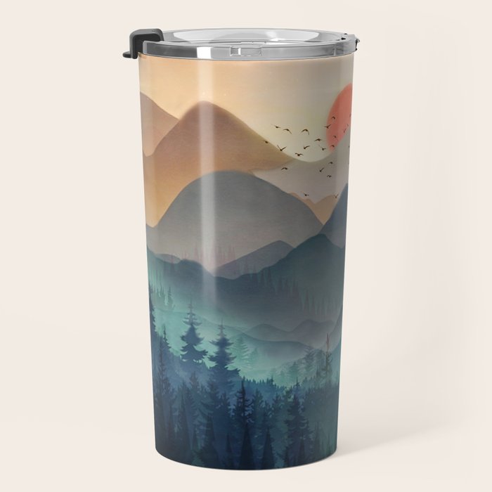 Wilderness Becomes Alive at Night Travel Mug Gallery Image 3