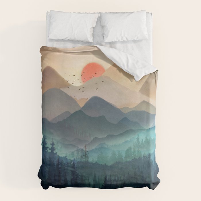 Wilderness Becomes Alive at Night Duvet Cover Gallery Image 6
