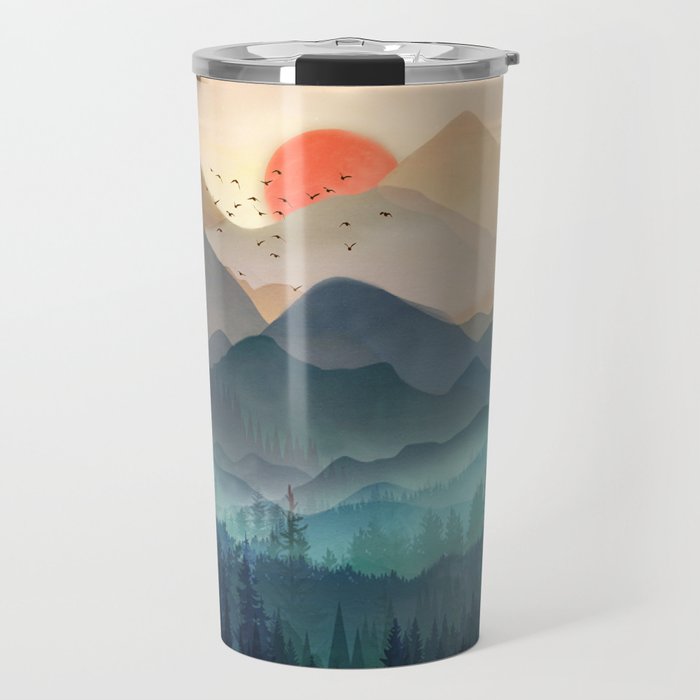 Wilderness Becomes Alive at Night Travel Mug Gallery Image 1