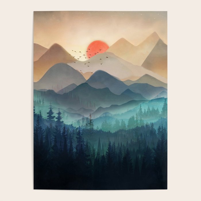 Wilderness Becomes Alive at Night Poster Gallery Image 1