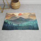 Wilderness Becomes Alive at Night Rug Gallery Image 1