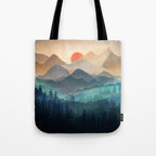 Wilderness Becomes Alive at Night Tote Bag Gallery Image 1