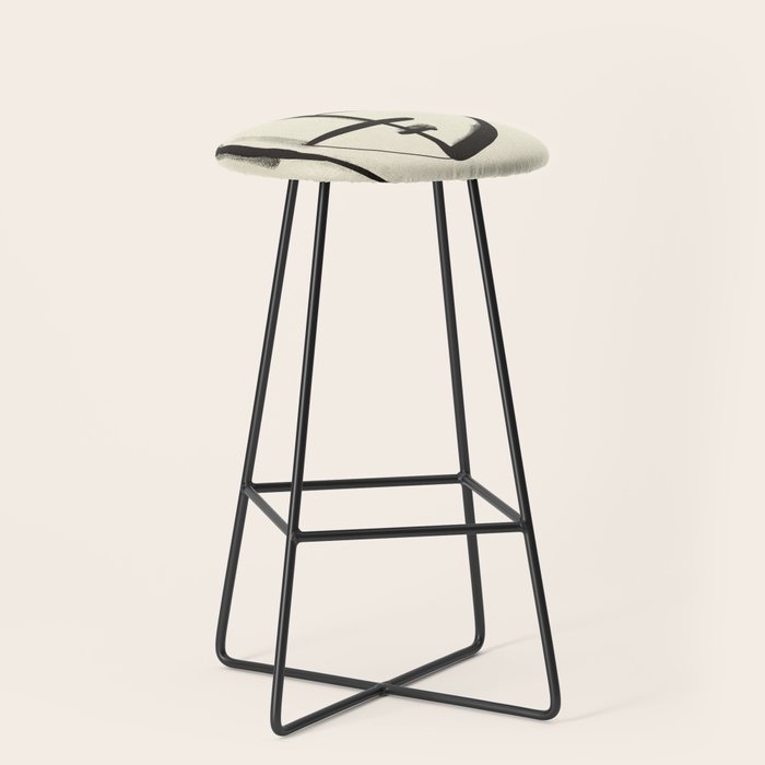 Modern Abstract Art Face 18 Stool Gallery Image 1