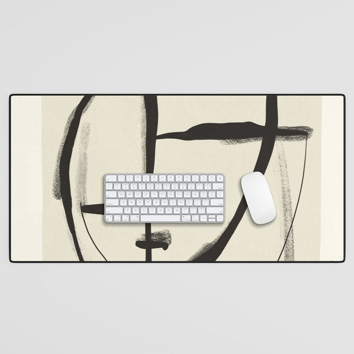 Modern Abstract Art Face 18 Desk Mat Gallery Image 1