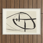 Modern Abstract Art Face 18 Outdoor Rug Gallery Image 1