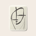 Modern Abstract Art Face 18 Bath Mat Gallery Image 1