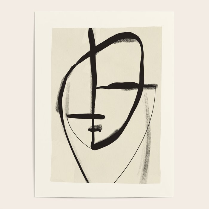 Modern Abstract Art Face 18 Poster Gallery Image 4