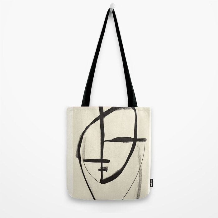 Modern Abstract Art Face 18 Tote Bag Gallery Image 2