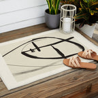 Modern Abstract Art Face 18 Outdoor Rug Gallery Image 2