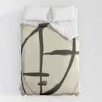 Modern Abstract Art Face 18 Duvet Cover Gallery Image 6