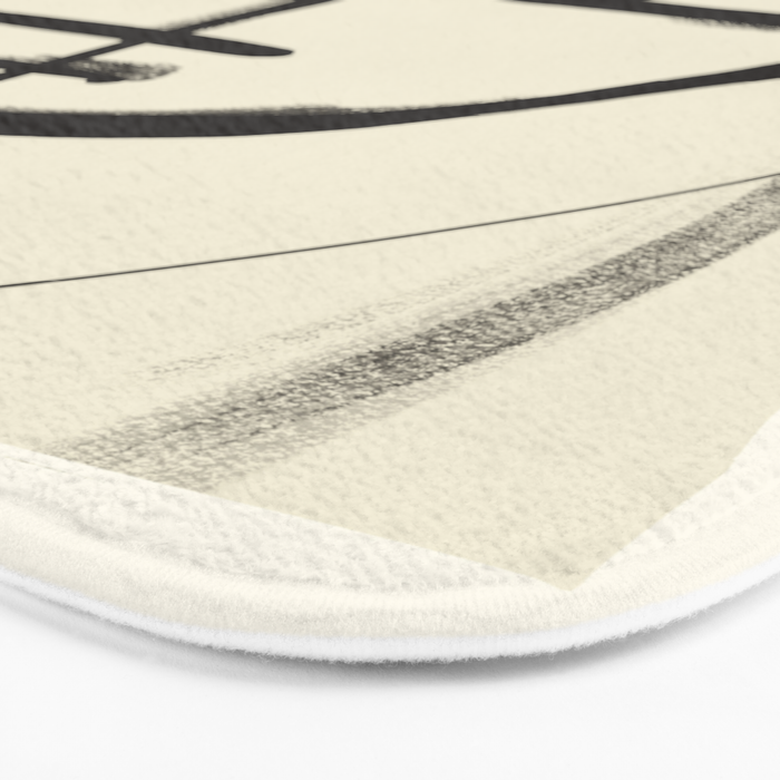 Modern Abstract Art Face 18 Bath Mat Gallery Image 3