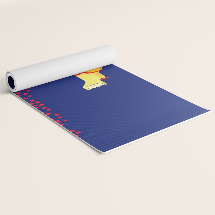 Yellow Submarine Bubbling Love Yoga Mat Gallery Image 2