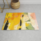 landscape abtract - paysage jaune Rug Gallery Image 1