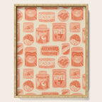 Vagabondâs Cupboard - peach and cream Serving Tray Gallery Image 1