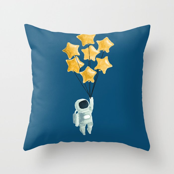 Astronaut's dream Throw Pillow Gallery Image 6