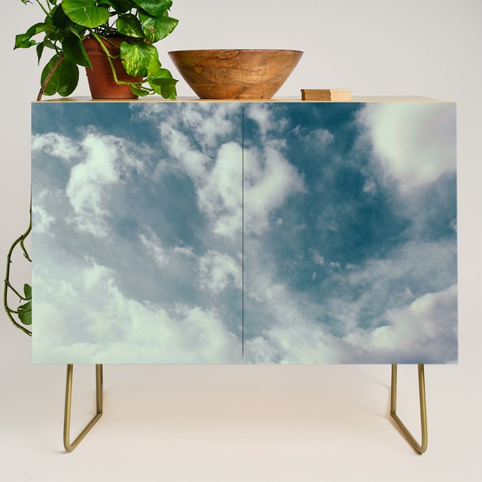 Soft Dreamy Cloudy Sky Credenza Gallery Image 1