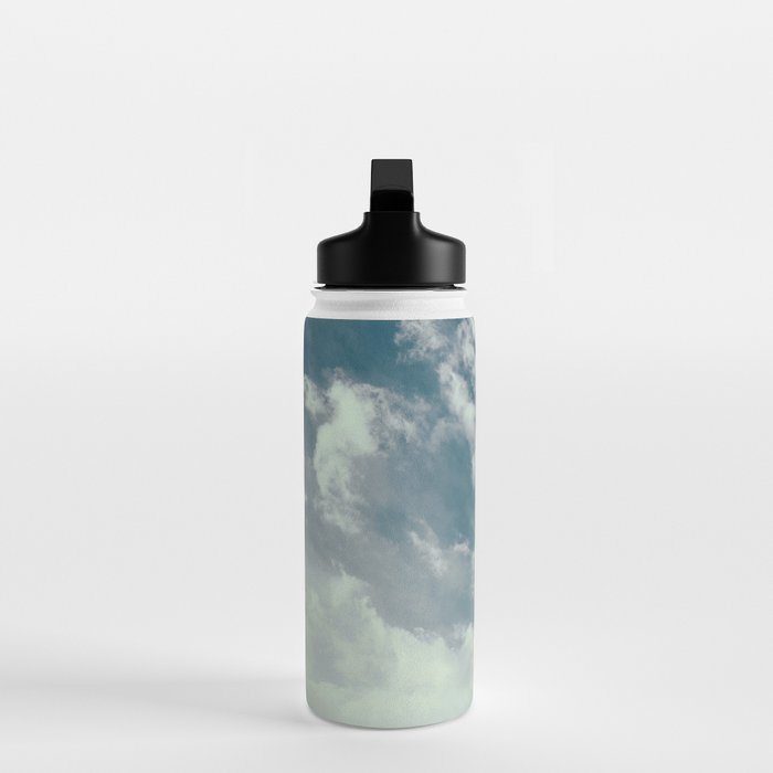 Soft Dreamy Cloudy Sky Water Bottle Gallery Image 3