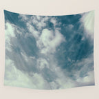 Soft Dreamy Cloudy Sky Wall Tapestry Gallery Image 4