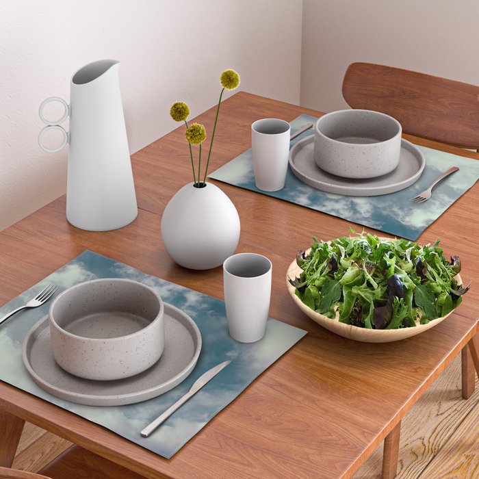 Soft Dreamy Cloudy Sky Placemat Gallery Image 2