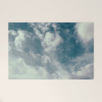 Soft Dreamy Cloudy Sky Welcome Mat Gallery Image 1