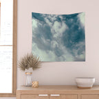 Soft Dreamy Cloudy Sky Wall Tapestry Gallery Image 2