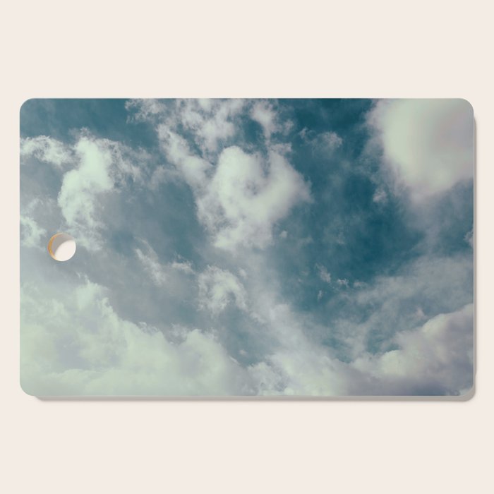 Soft Dreamy Cloudy Sky Cutting Board Gallery Image 1