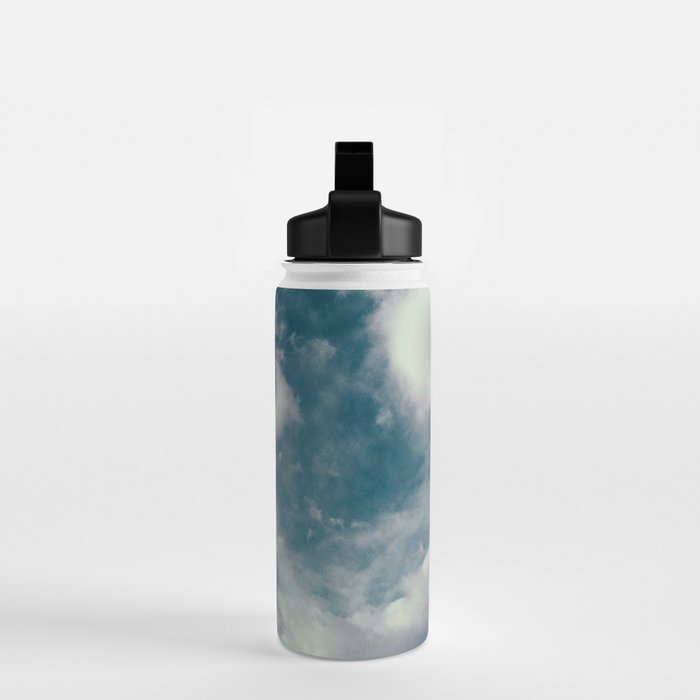 Soft Dreamy Cloudy Sky Water Bottle Gallery Image 2