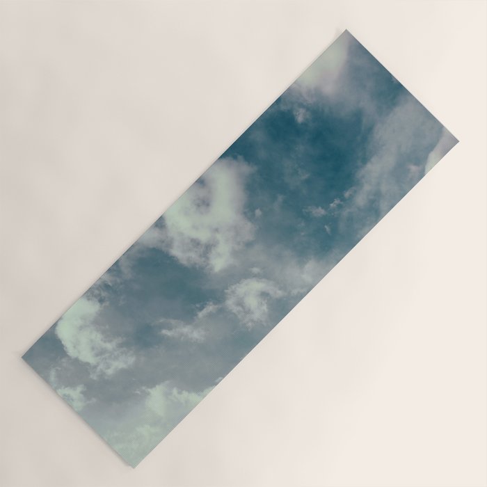 Soft Dreamy Cloudy Sky Yoga Mat Gallery Image 1