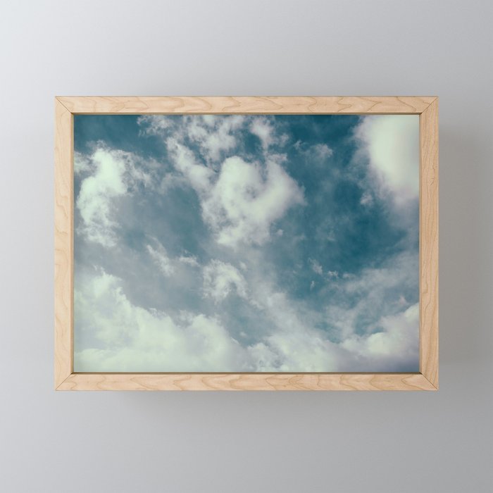 Soft Dreamy Cloudy Sky Mini Art Print