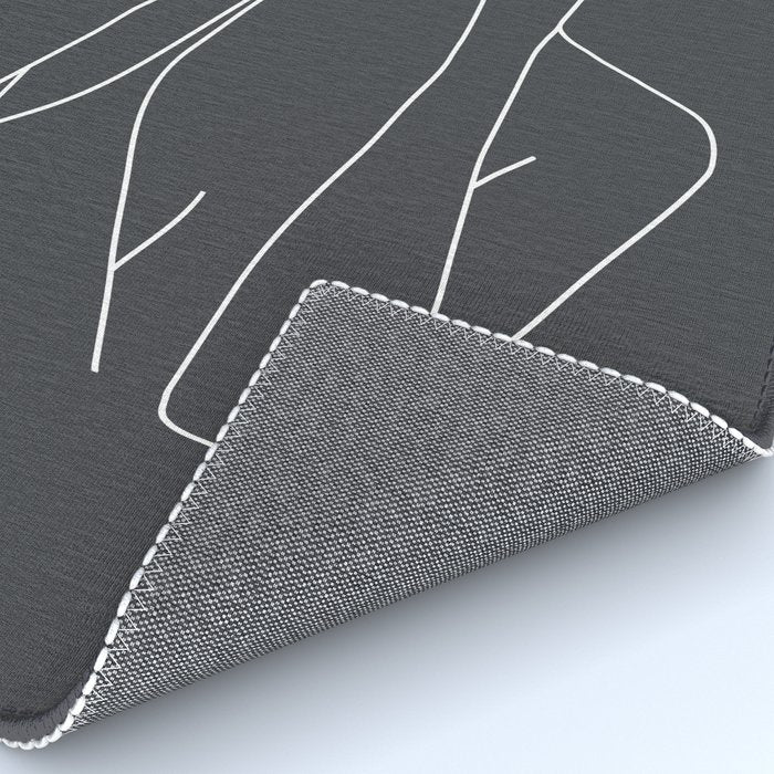Minimal Line Art of a Woman Rug Gallery Image 4