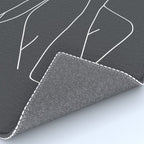 Minimal Line Art of a Woman Rug Gallery Image 4
