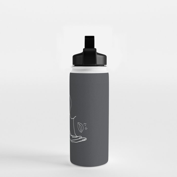 Minimal Line Art of a Woman Water Bottle Gallery Image 2